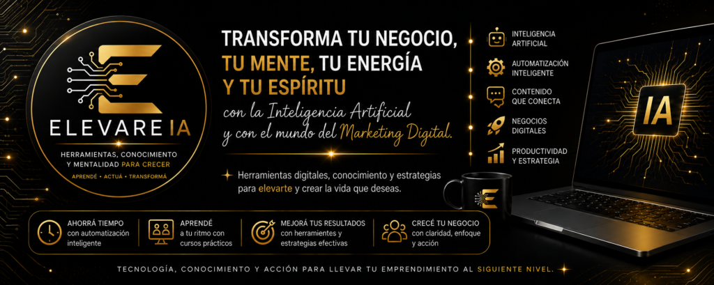 Te quiero impulsar a aprovechar la IA, marketing digital y herramientas practicas para construir un futuro mejor, porque creo que la CONSTANCIA,RESILIENCIA Y FORTALEZA INTERIOR, son indispensables para seguir cuando todavia no aparecen los resultados.